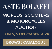 Aste Bolaffi |  Mopeds, Scooters & Motorcycles | 5th Dec 2024 180 (Live Client)