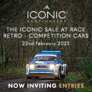 Iconic Auctioneers | Iconic Sale At Race Retro - Competition Cars | 22nd February 2025 SQ (Live Client)