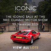 Iconic Auctioneers | Iconic Sale At NEC Classic Motor Show | 9th November 2024 SQ